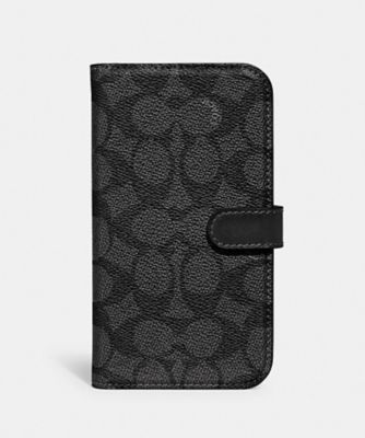 ＜COACH＞スマートフォンケース・シグネチャー　キャンバス